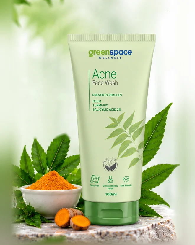Acne Face Wash with its ingredients